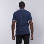 Polo pour homme avec col à bordure contrastée - bleu marine