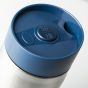 Isotherme Reiseflasche aus Edelstahl - marineblau
