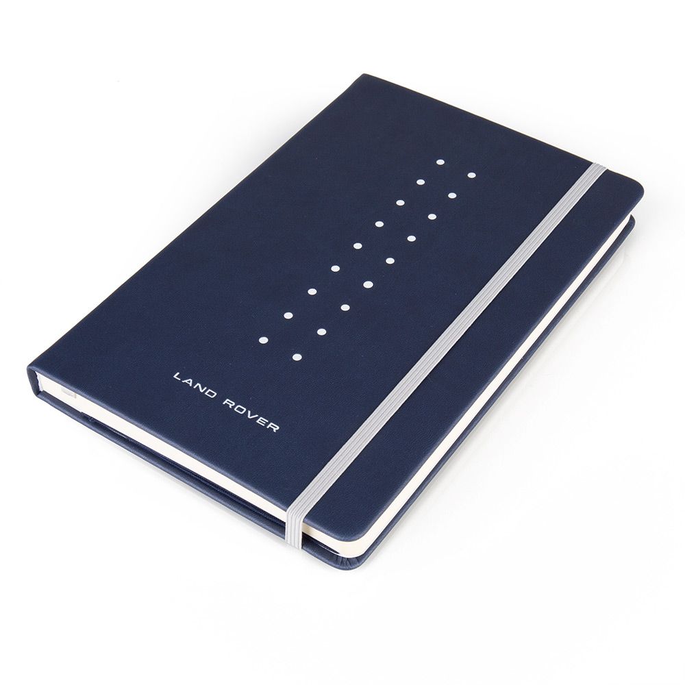 Cuaderno A5 grabado Land Rover - azul marino Cuaderno A5 grabado Land Rover - azul marino