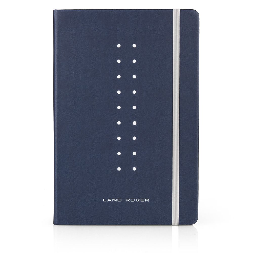 Cuaderno A5 grabado Land Rover - azul marino