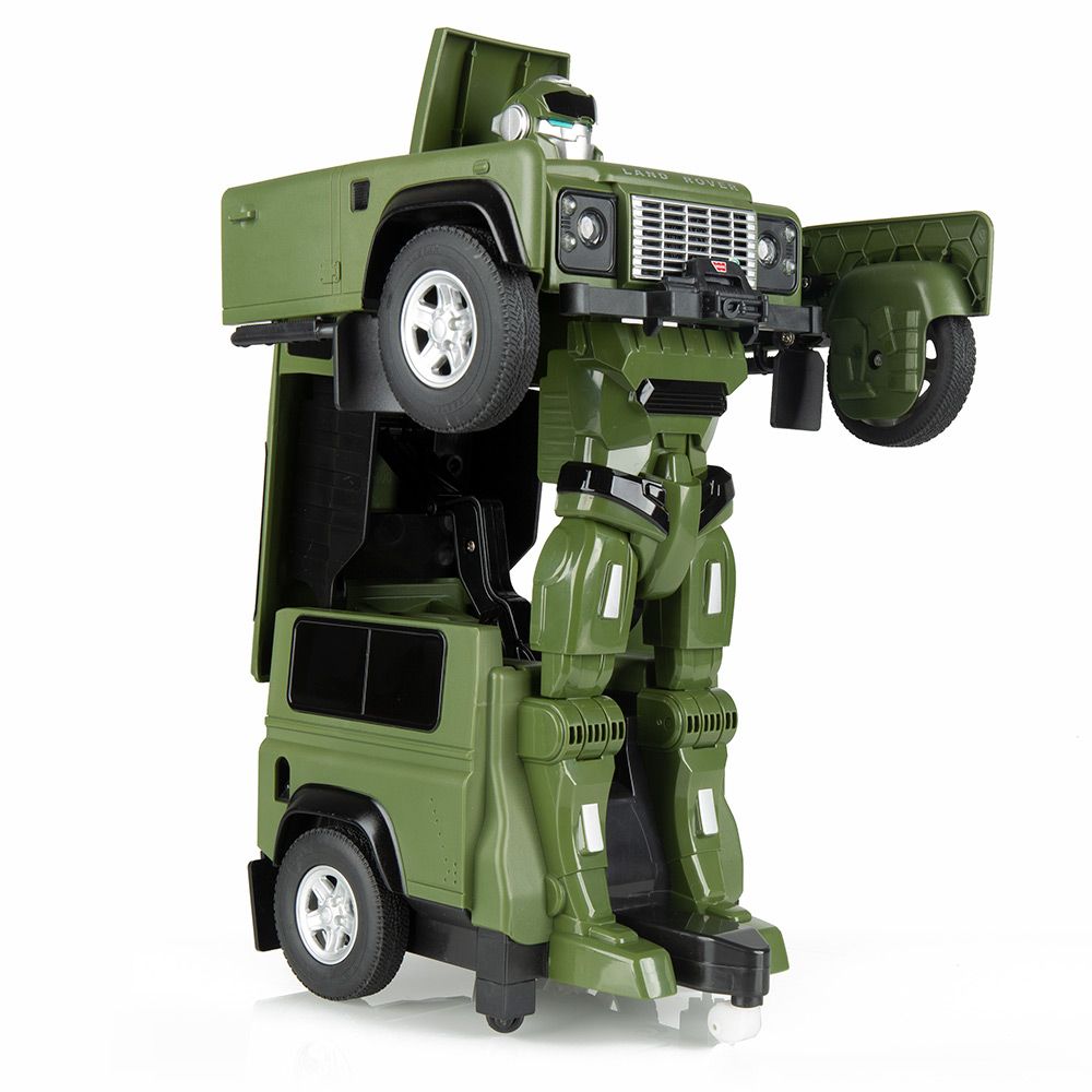 LAND ROVER DEFENDER 1:14 TRANSFORMABLE CAR ROBOT REMOTE CONTROL TOY LFTY420GNA 