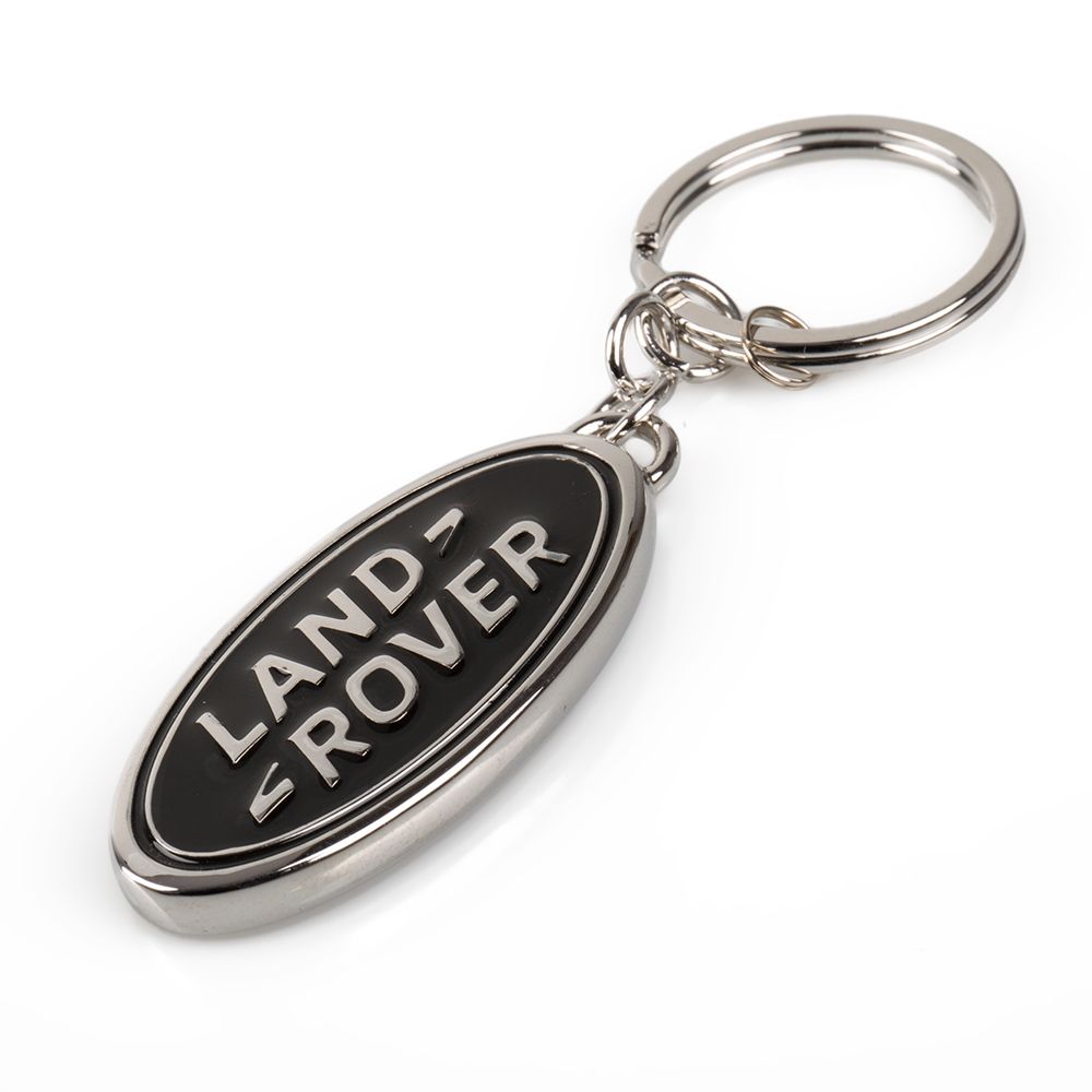 Porte-clés logo ovale Land Rover - noir