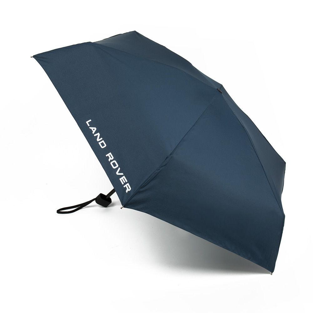 Paraguas de bolsillo con inscripción - azul marino